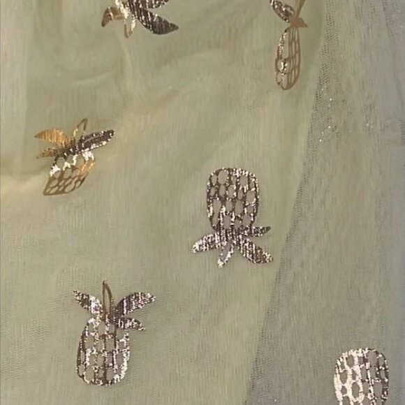 3/$15  Cat & Jack – Girls’ Yellow 2T Pineapple Print Dress w/Gold Accents - Picture 3 of 7